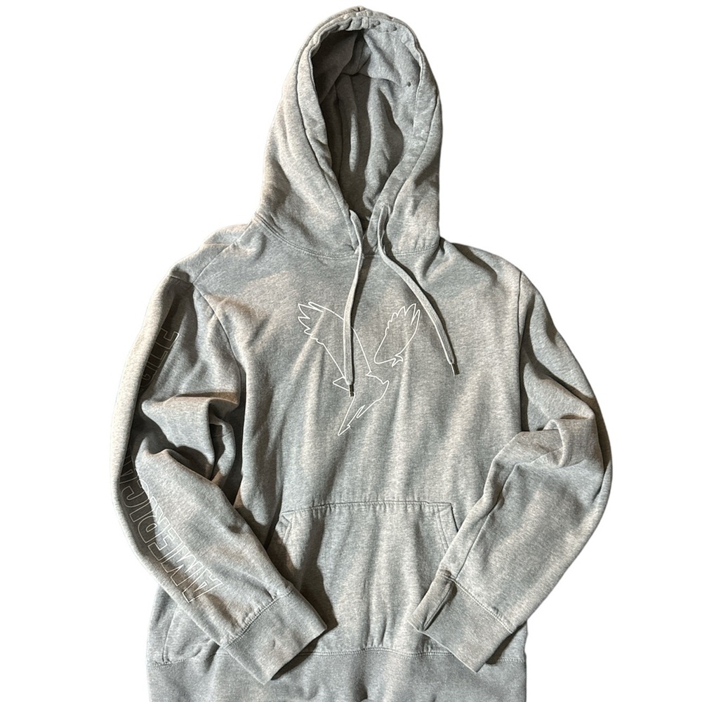 Grey American Eagle AE Drawstring Hoodie, super soft Large Men’s